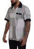 Dolce & Gabbana Elegant Black & White Cotton Shirt