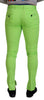 Dolce & Gabbana Elegant Light Green Cotton Chinos