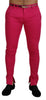 Dolce & Gabbana Chic Pink Cotton Blend Trousers