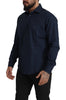 Roberto Cavalli Navy Elegance Cotton Dress Shirt