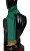Dolce & Gabbana Elegant Green Silk Blend Men's Scarf