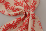 Dolce & Gabbana Elegant Silk Men's Scarf Wrap - Red Coral Print