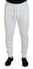 Dolce & Gabbana Elegant White Cotton Sweatpants