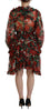 Dolce & Gabbana Elegant Multicolor A-Line Silk Dress