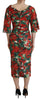Dolce & Gabbana Enchanting Floral Print Sheath Dress