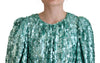 Dolce & Gabbana Elegant Sequined A-Line Midi Dress