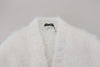 Dolce & Gabbana Elegant White Long Sleeve Cardigan Jacket
