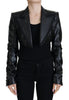 Dolce & Gabbana Elegant Cropped Black Designer Jacket