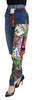 Dolce & Gabbana Patchwork Jacquard Blue Denim Luxury Jeans