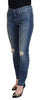 Dolce & Gabbana Elegant Tattered Denim Pants – Chic Casualwear