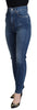 Dolce & Gabbana Elegant Blue Denim Pants - Tailored Fit