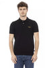 Baldinini Trend Black Cotton Men Polo