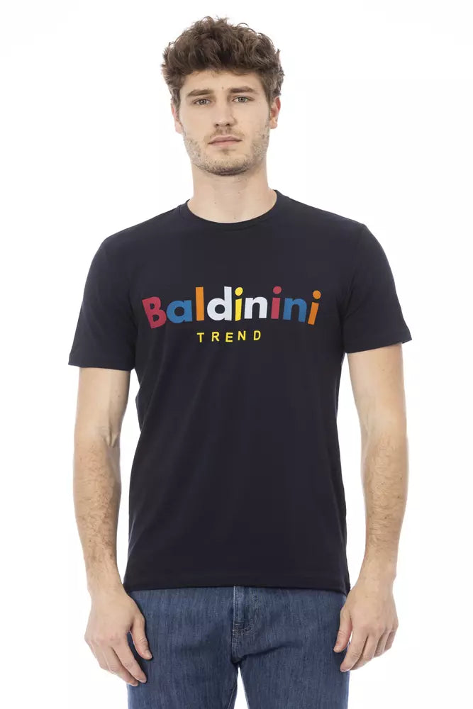 Baldinini Trend Blue Cotton Men's T-Shirt