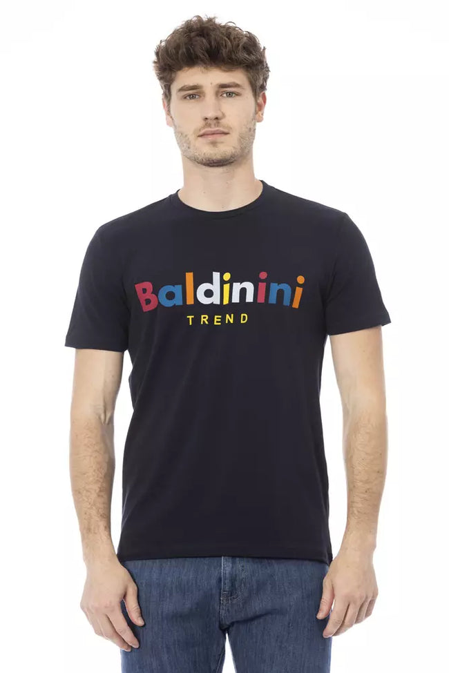 Baldinini Trend Blue Cotton Men's T-Shirt