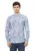 Baldinini Trend Light Blue Cotton Men Shirt