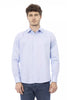 Baldinini Trend Light Blue Cotton Men Shirt