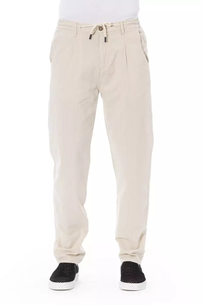 Baldinini Trend Beige Cotton Men Chino Pant