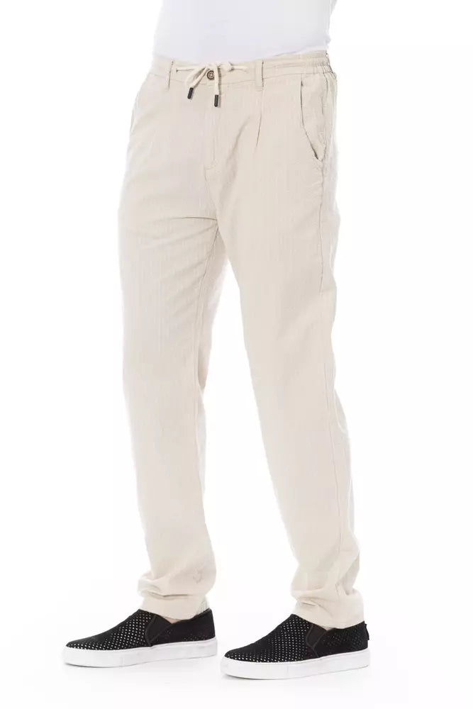 Baldinini Trend Beige Cotton Men Chino Pant