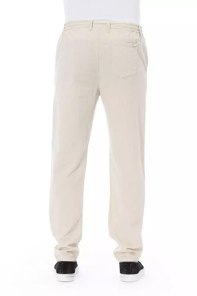 Baldinini Trend Beige Cotton Men Chino Pant