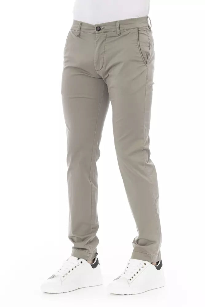 Baldinini Trend Beige Cotton Men Chino Pant