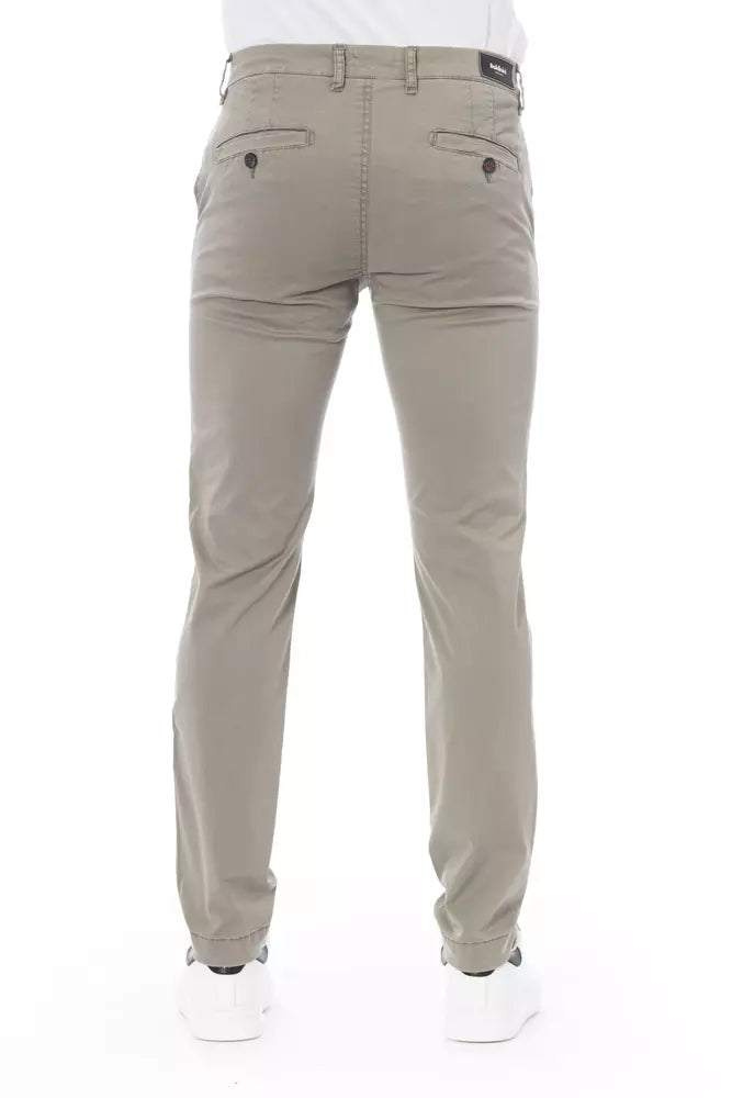Baldinini Trend Beige Cotton Men Chino Pant