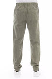 Baldinini Trend Army Cotton Men Chino Trouser