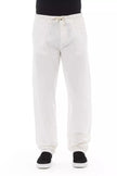 Baldinini Trend White Cotton Men Chino Pant