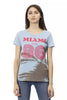 Trussardi Action Light Blue Cotton Women T-Shirt