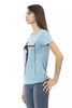 Trussardi Action Light Blue Cotton Women T-Shirt