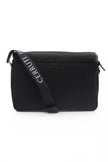 Cerruti 1881 Black Leather Men Messenger Bag