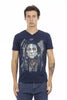 Trussardi Action Blue Cotton Men T-Shirt
