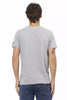 Trussardi Action Gray Cotton Men T-Shirt