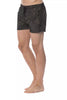 Roberto Cavalli Sport Army Polyester Men's Swim Trunk