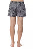 Roberto Cavalli Sport Black Polyester Men Swimsuit