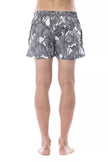 Roberto Cavalli Sport Black Polyester Men's Swimsuit