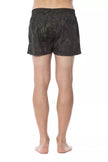 Roberto Cavalli Sport Army Polyester Men's Swim Trunk