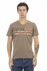 Trussardi Action Brown Cotton Men T-Shirt