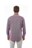 Bagutta Burgundy Cotton Men Shirt
