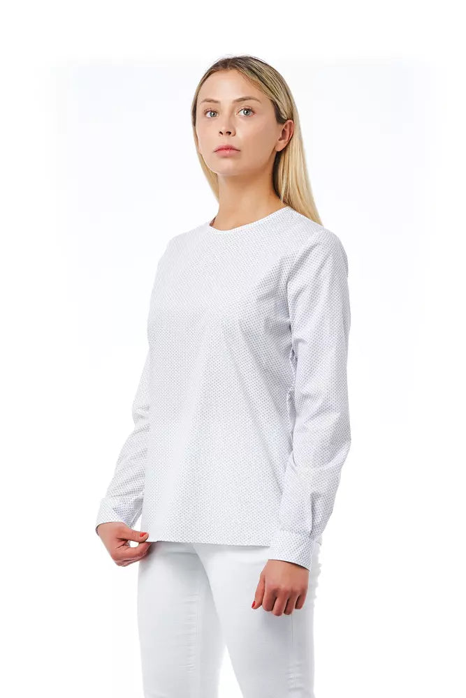 Bagutta White Cotton Women Shirt