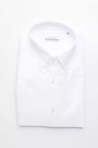 Robert Friedman White Cotton Men's Dress Shirt