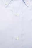 Robert Friedman Light Blue Cotton Men Shirt