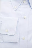 Robert Friedman Light Blue Cotton Men Shirt