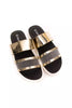 Péché Originel Gold Polyethylene Women Sandal