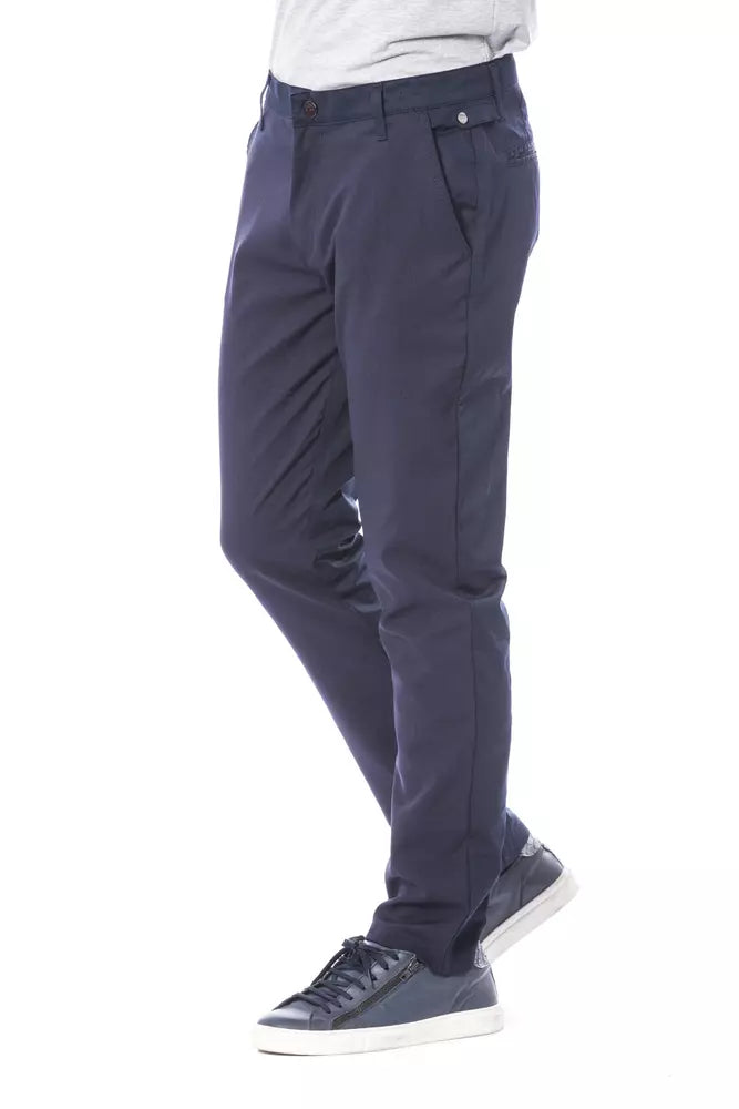 Verri Blue Polyester Men Pants