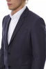 Verri Elegant Blue Wool Single-Breasted Blazer