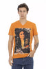 Trussardi Action Orange Cotton Men T-Shirt
