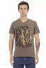 Trussardi Action Brown Cotton Men T-Shirt