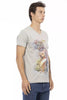 Trussardi Action Gray Cotton Men T-Shirt
