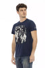 Trussardi Action Blue Cotton Men T-Shirt