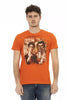 Trussardi Action Orange Cotton Men T-Shirt